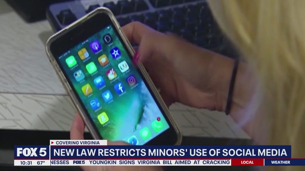 Virginia governor signs bill limiting minors' use of social media